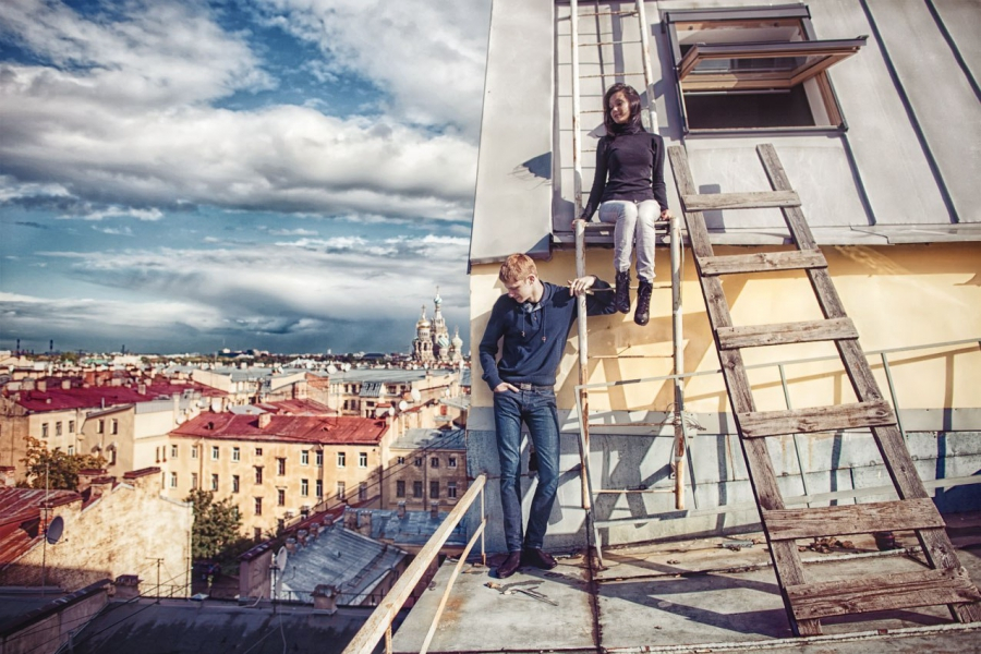 1695 Выход на крышу..., Фотография Фотостудии Skypoint в Санкт-Петербурге